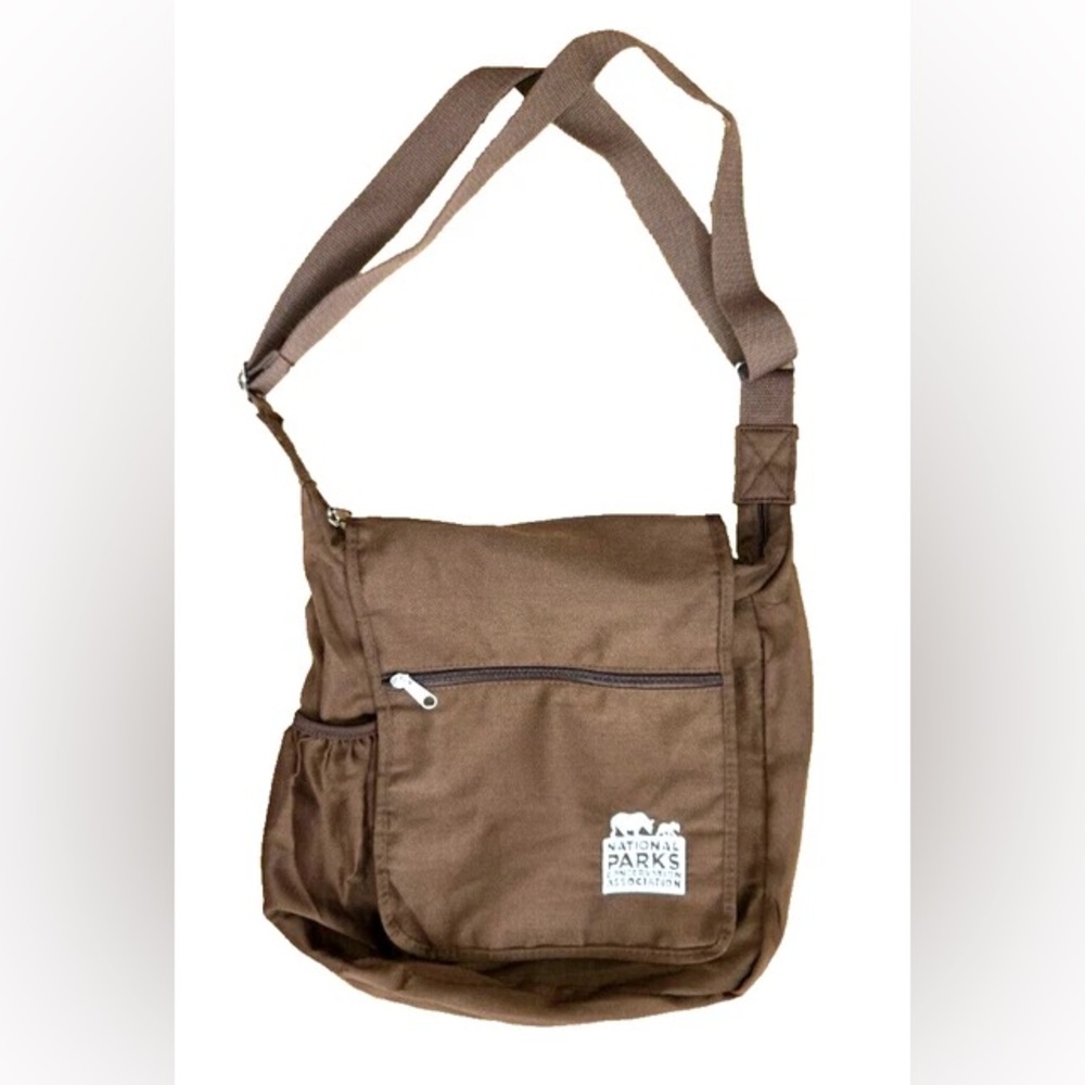 National Parks Conservation Association Satchel Crossbody Flap Bag in Brown, OS